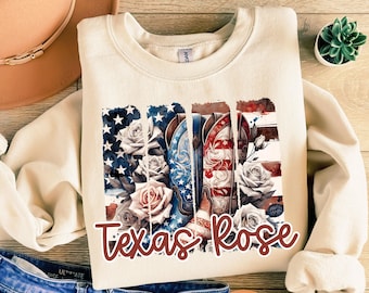 Rustic Texas Rose Boots PNG: Western Cowgirl Sublimation Design