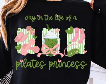 Pilates Princess PNG: Preppy Fitness Girl Clipart (Digital Download