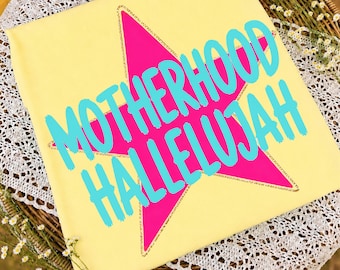 Motherhood Hallelujah PNG | Preppy Summer Viral PNG | Trendy Mama Summer Shirt Design | Hot Pink Teal Coquette PNG | Digital Download