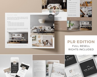 Luxury Real Estate Marketing Templates: Canva Pro Branding Bundle