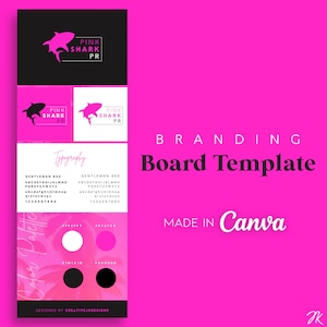 Brand Board Canva Template | Canva Branding Kit Template | Editable Brand Board Template | Premade Branding Kit | INSTANT DOWNLOAD