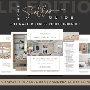 Real Estate Seller Guide: Realtor Marketing Template (CANVA Pro)