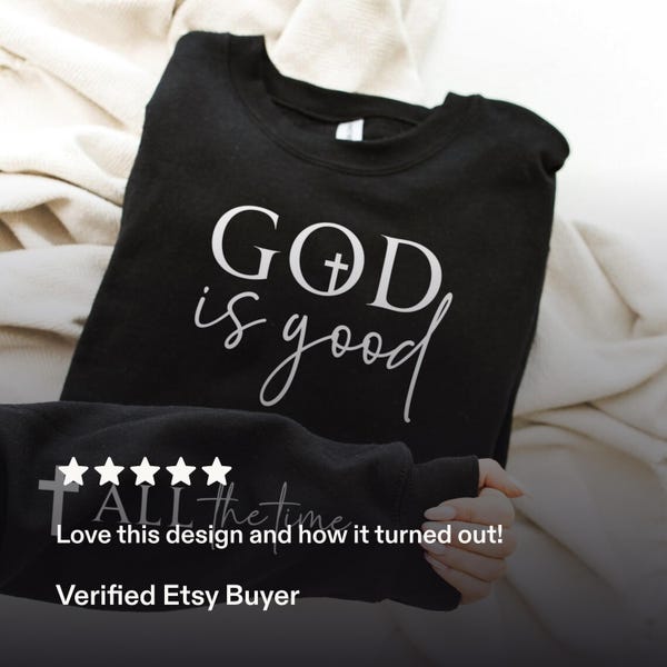 Christian Sublimation Design: God Is Good PNG (Digital Download)