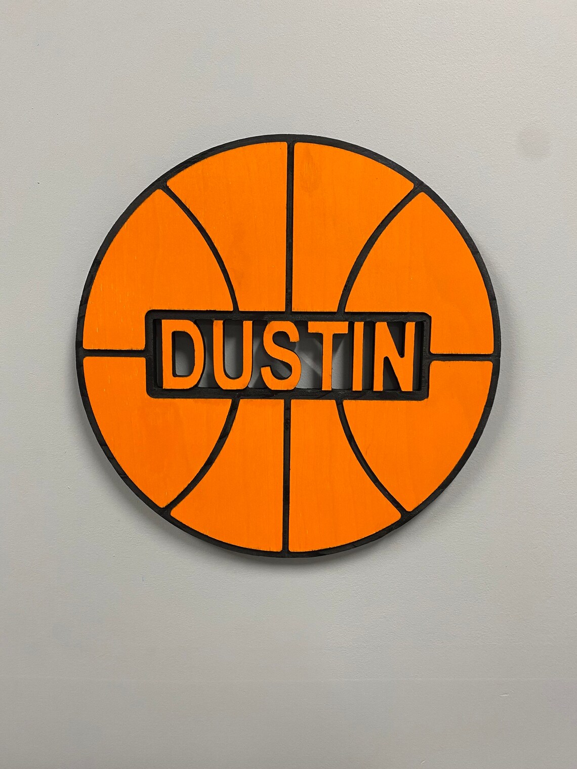Personalized basketball wall decor sign wood ball player Etsy