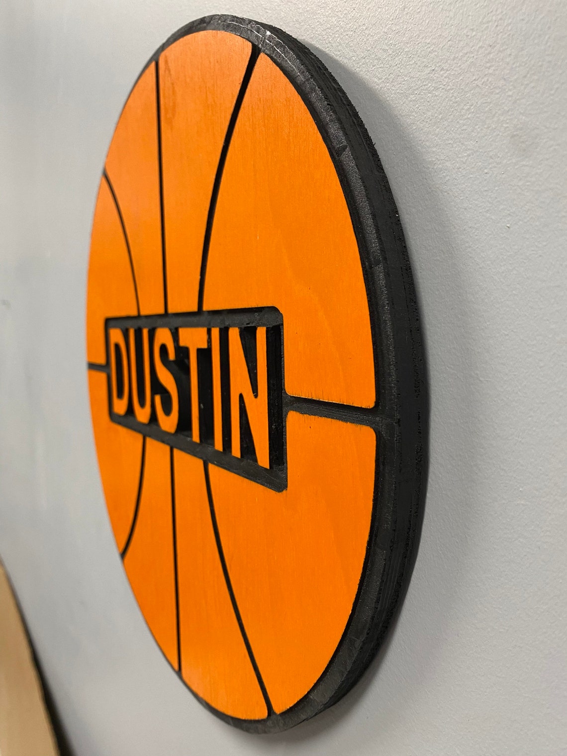 Personalized basketball wall decor sign wood ball player Etsy