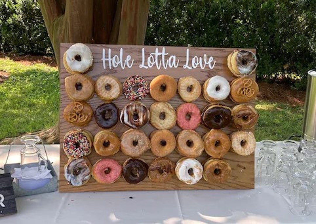 TABLETOP DONUT WALL Holds 30 or 60 Doughnuts Donut Bar Dessert Table
