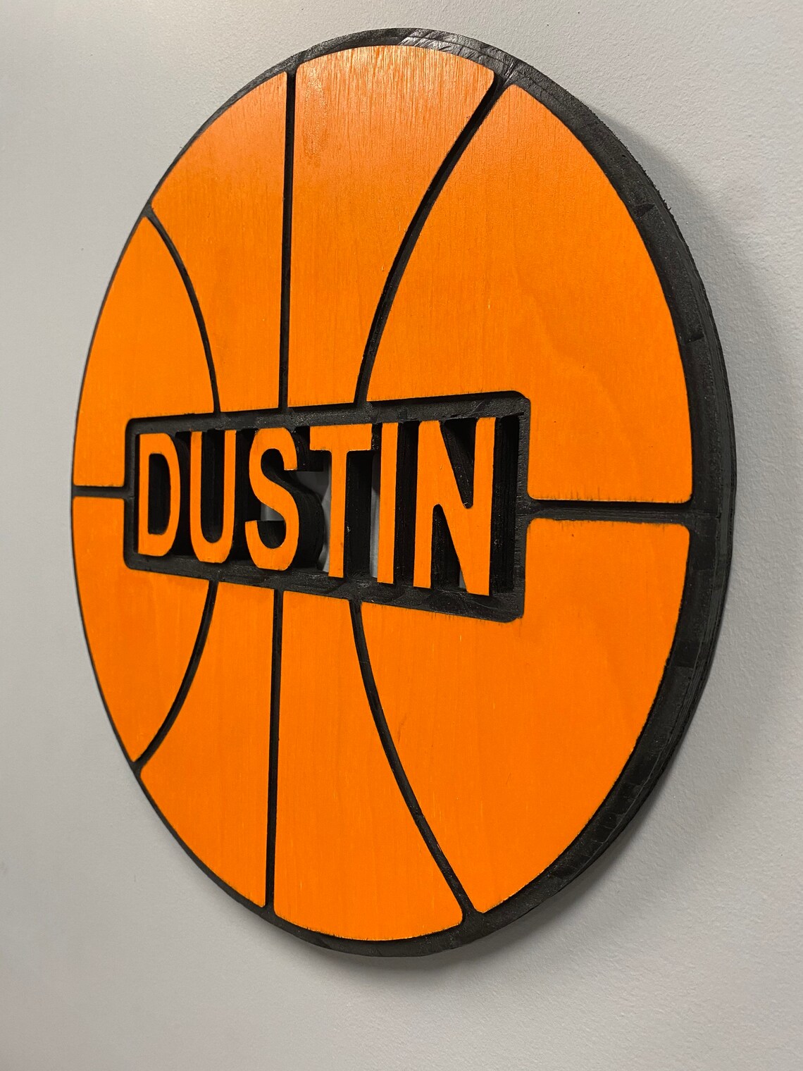 Personalized basketball wall decor sign wood ball player Etsy