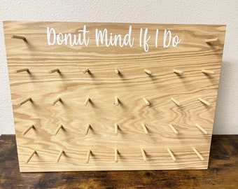 TABLETOP DONUT WALL ~ holds 30 or 60 doughnuts ~ Donut Bar ~ dessert table decor ~ donut stand ~ wedding display ~ board ~ donut holder