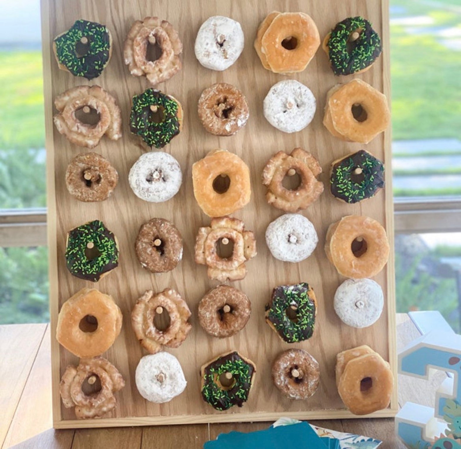 TABLETOP DONUT WALL Holds 30 or 60 Doughnuts Donut Bar Etsy