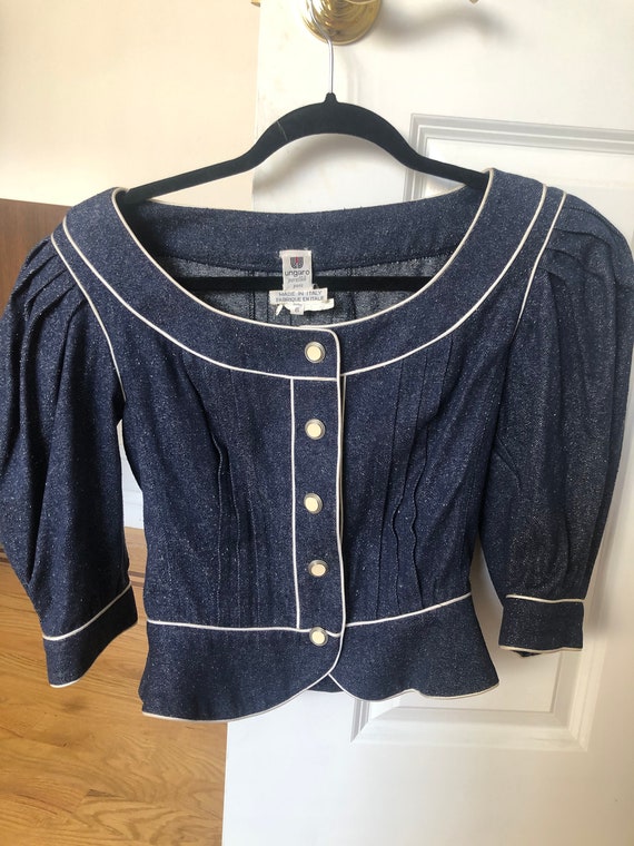 Ungaro Denim Vintage Top 6