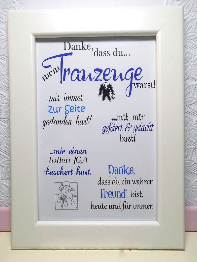 Danke Das Du Meine Trauzeugin Warst