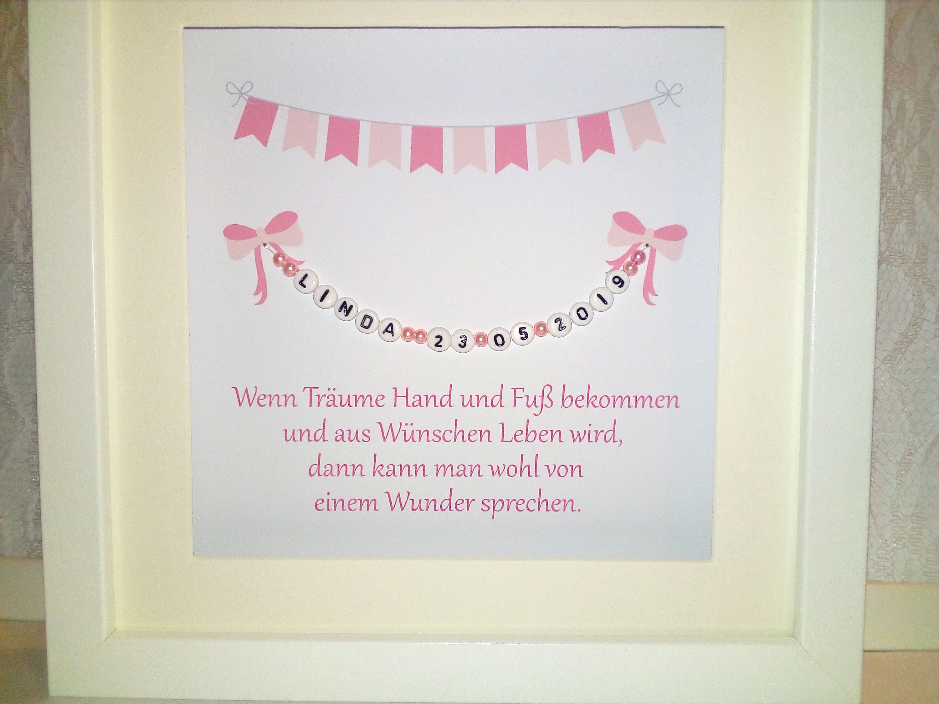 Bilderrahmen/Druck Baby zur Geburt oder Taufe Etsy