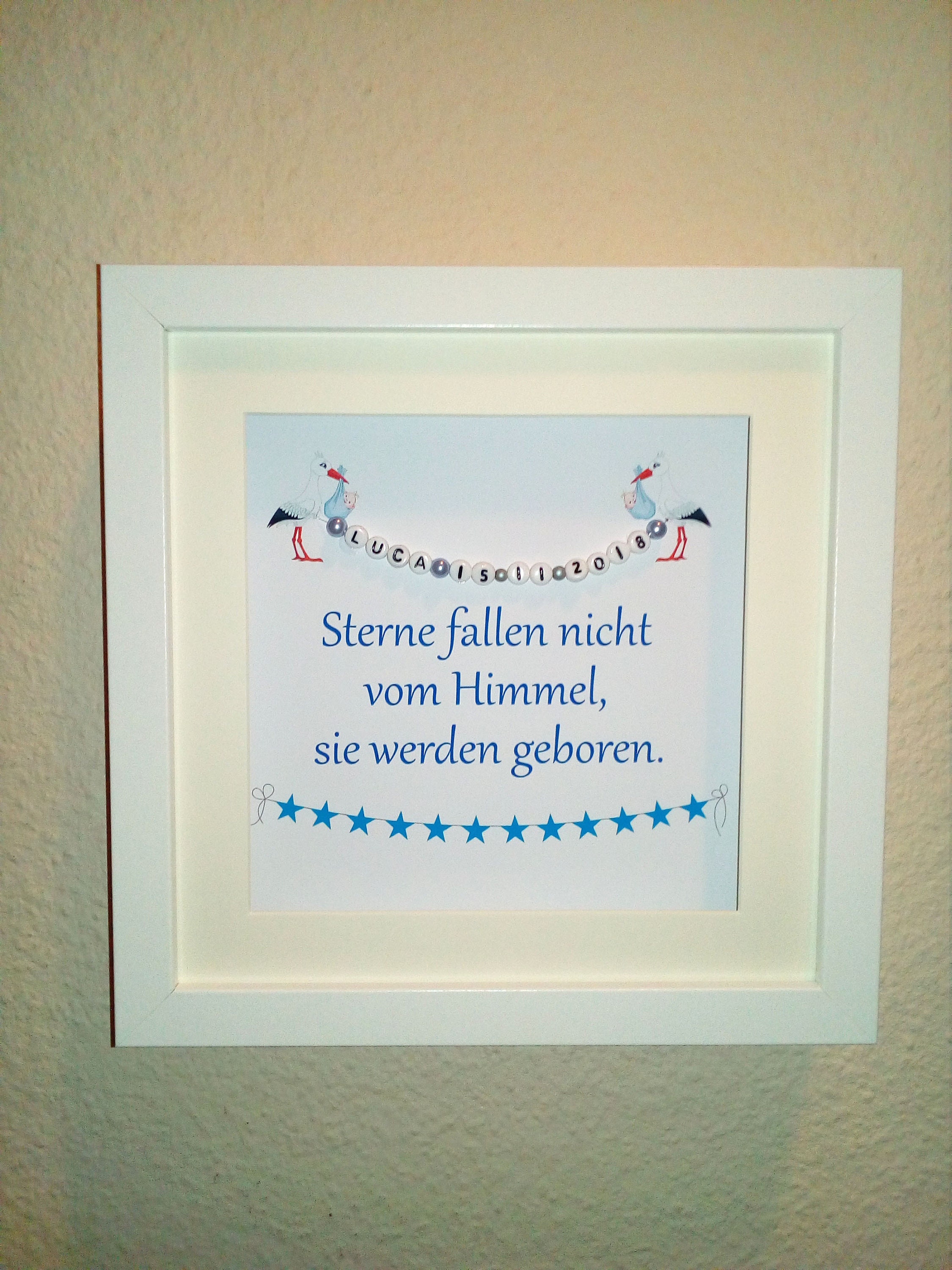 Bilderrahmen/Druck Baby zur Geburt oder Taufe Etsy.de