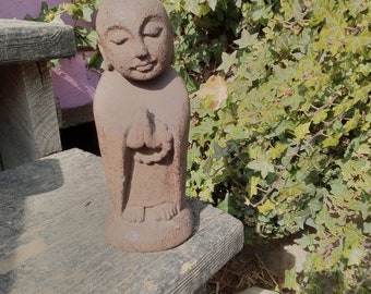 Vintage jizo Buddha garden statue
