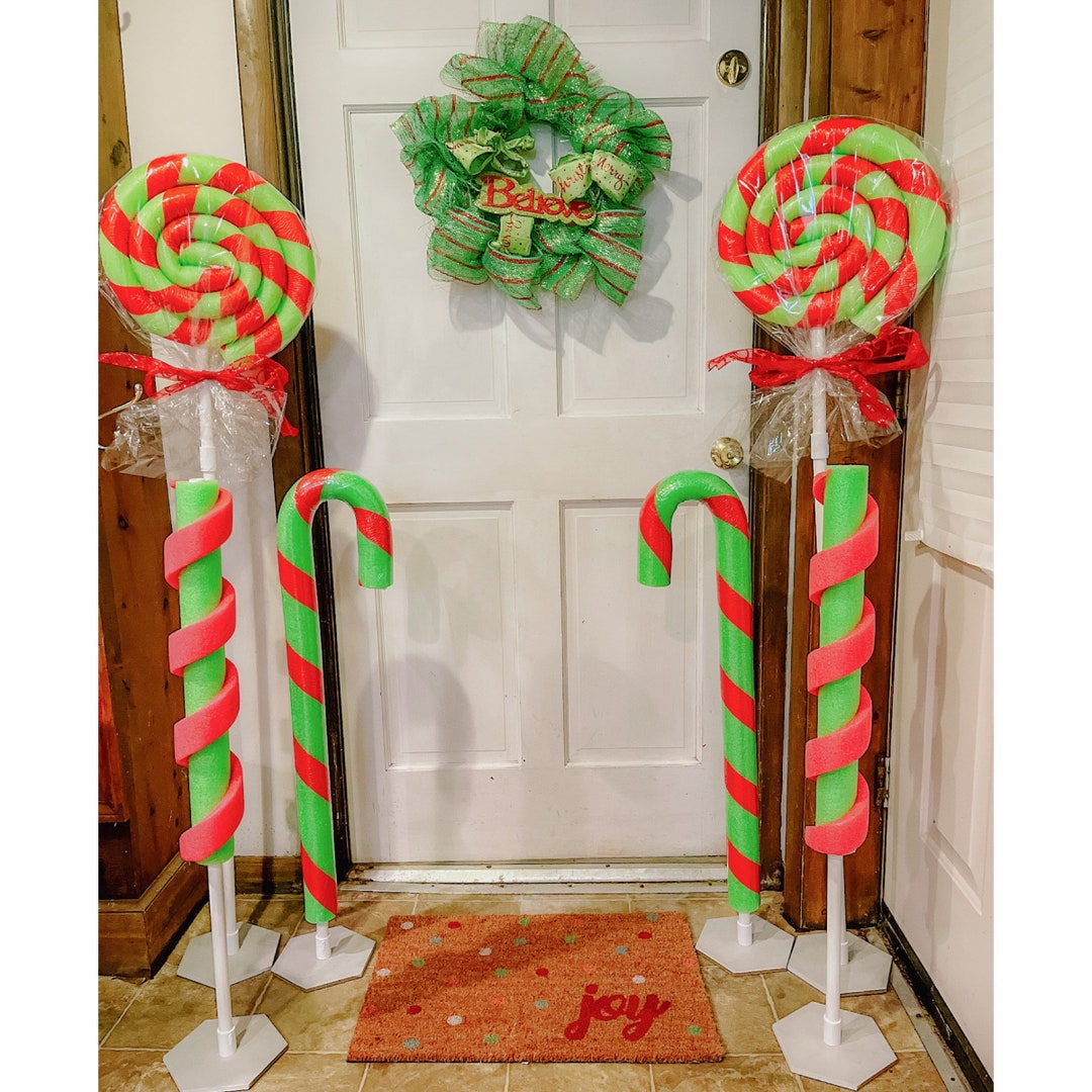 2 Giant Grinch Candy Canes Only. Outdoor Indoor Grinch Who Etsy