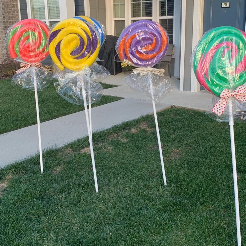 Set of 4/Giant Candy/Giant Lollipop/ Candy Props/ Giant | Etsy