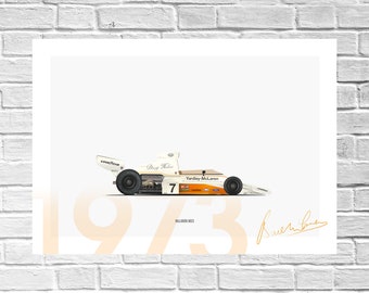 Historic 'Year' series McLaren Formula One print