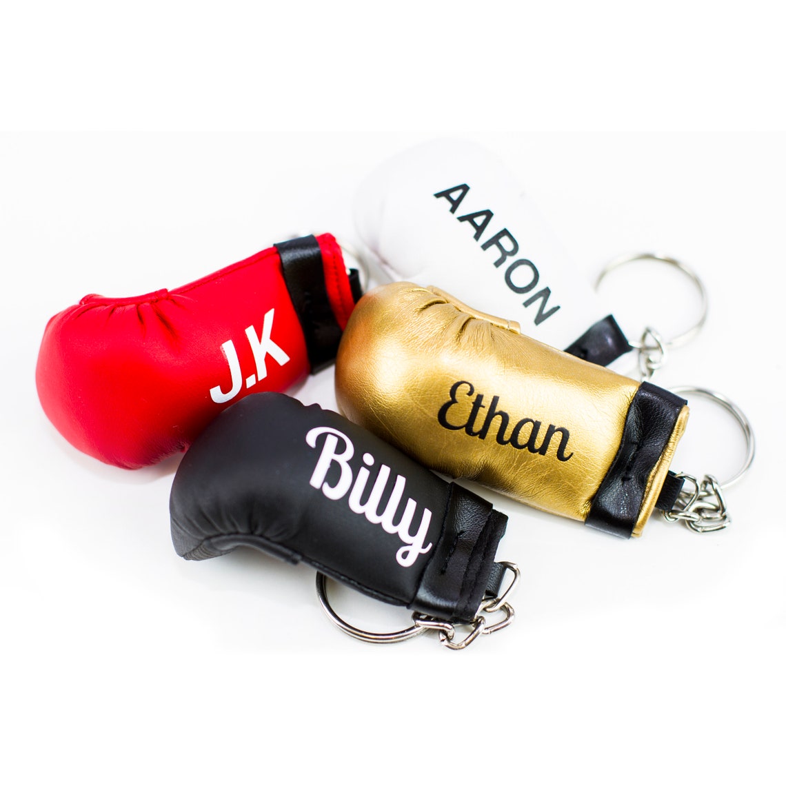 Personalized Mini Boxing Gloves Gift Pram Car Keyring Etsy