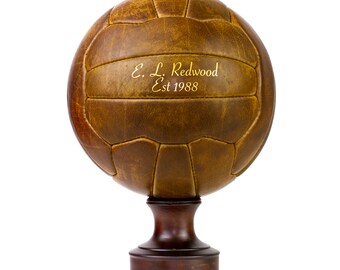 Personalised Vintage Leather Soccer Ball