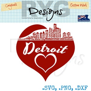 Gráfico do horizonte dos ícones de Detroit