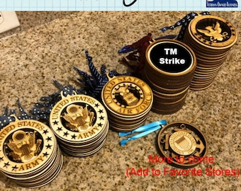 Layered Military Branch Seals and Ornament Graphic files.