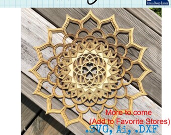 6 Layered Mandala Cut Files