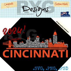 Illustration des noms des équipes de football Cincinnati Skyline Pro