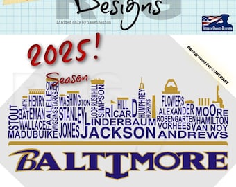 Afbeelding skyline namen voetbalteam Baltimore