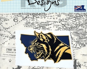Montana Bobcat DTF Bumper Sticker