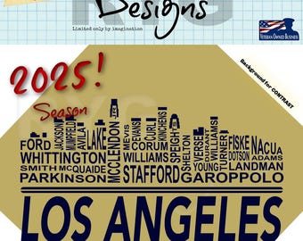 Los Angeles Skyline Pro voetbalnamen afbeelding