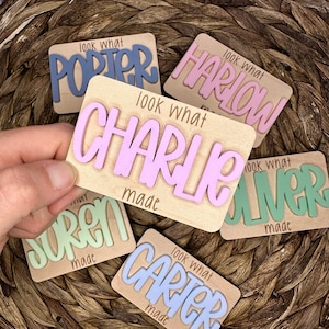 Look What I Made Magnet | Childrens Art Display | Kids Artwork Display | Fridge Magnet | Personalized Magnet | Name Magnet | Kids Gift