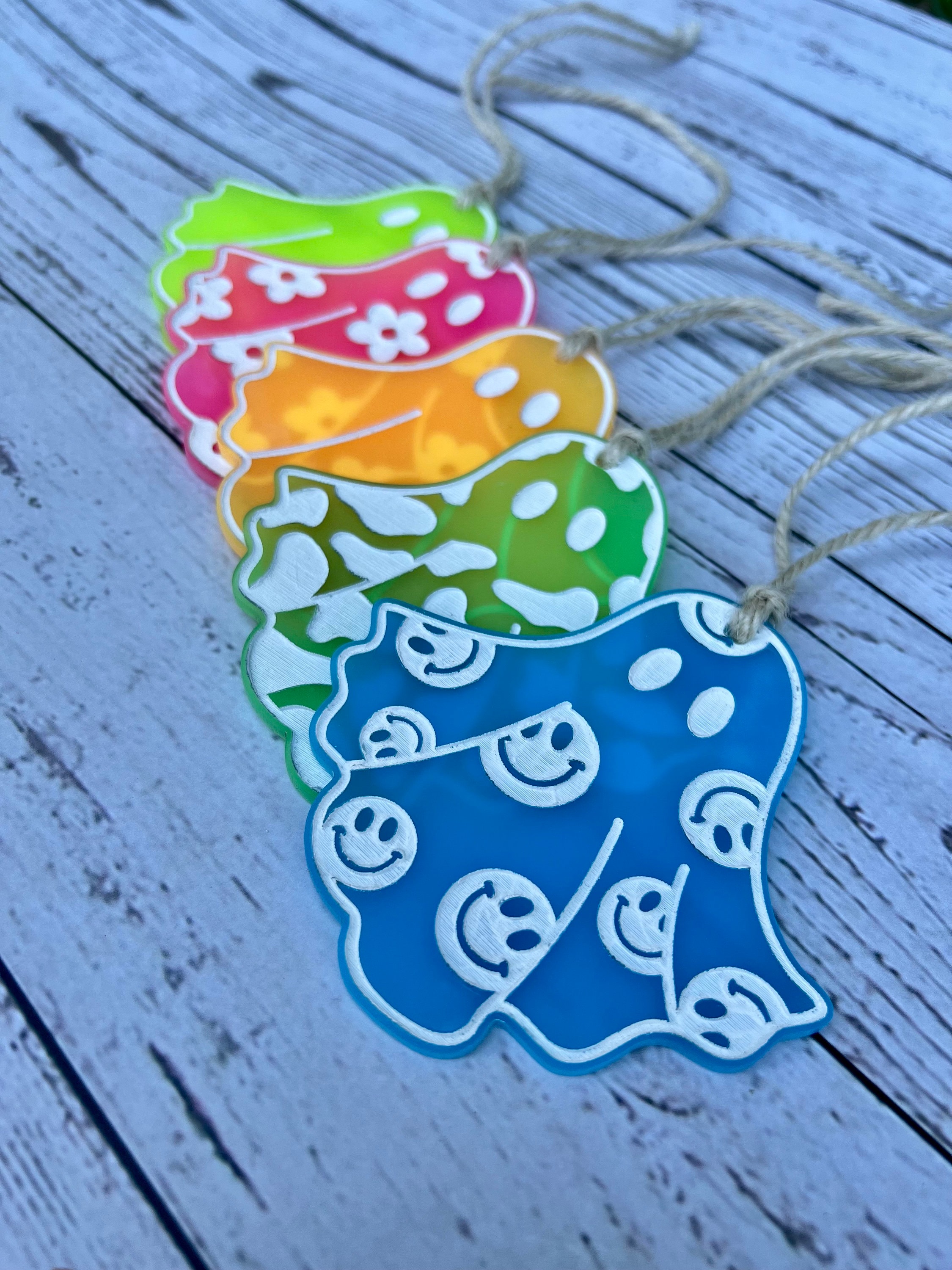 Retro Boo Basket Tag | Halloween Basket Tags | Personalized Ghost | Halloween Candy Basket Tag | Boho Halloween | Glow in the Dark