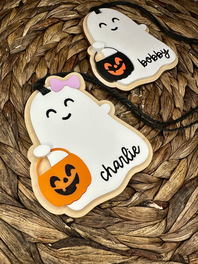 Boo Basket Tag | Halloween Name Tags | Personalized Halloween | Candy ...