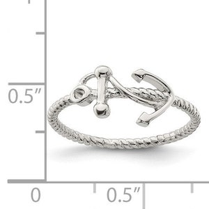 Sterling Silver Anchor Ring