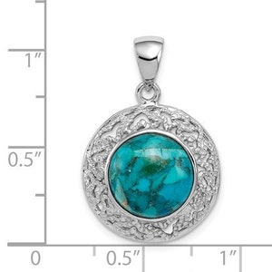 Sterling Silver Turquoise Pendant