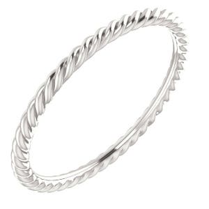 Sterling Silver Rope Band