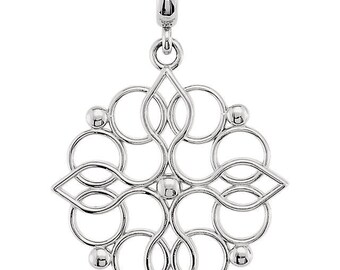 Sterling Silver Decorative Pendant