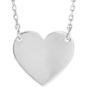 Sterling Silver Heart Necklace