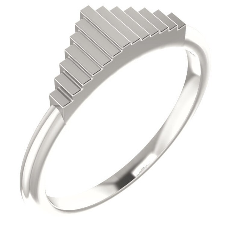 Details about Stackable Geometric Ring In Sterling Silver Details about Stackable Geometric Ring In Sterling Silver