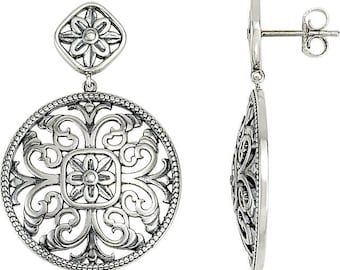 Sterling Silver Filigree Earrings