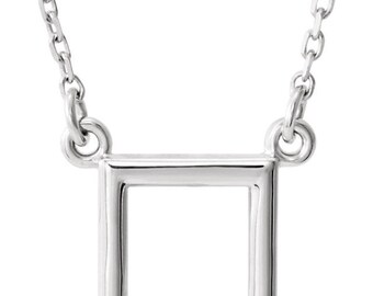 Sterling Silver Square Necklace