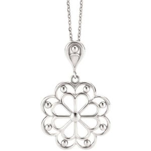 Sterling Silver Decorative Necklace