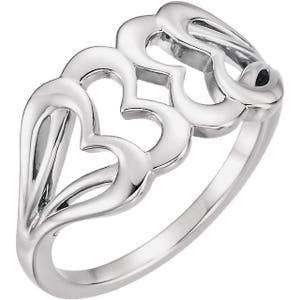 Sterling Silver Heart Ring