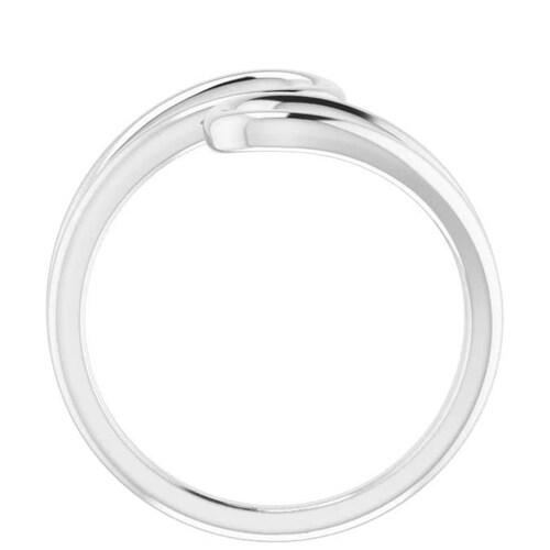 Sterling Silver Loop deals Bypass Ring