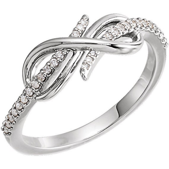 【SCENERITY】Infinity silver ring 925 Sterling Silver Infinity Ring - Infinity Symbol Ring in