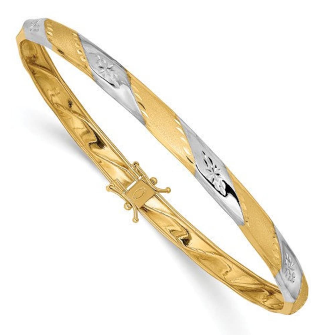 Flexible gold bangle Clearance
