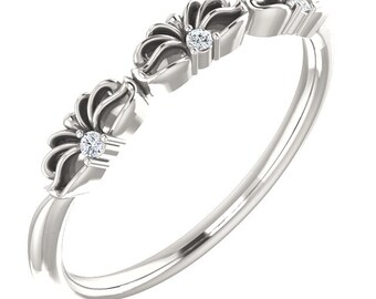 Bague en argent sterling Couronne