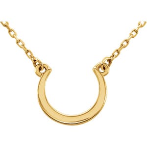 Collier 14K Yellow Crescent