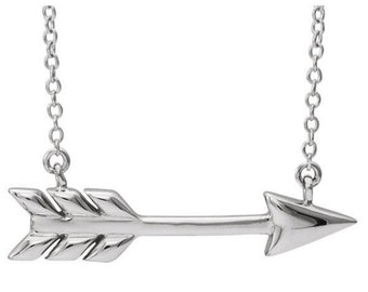 Sterling Silver Arrow Necklace