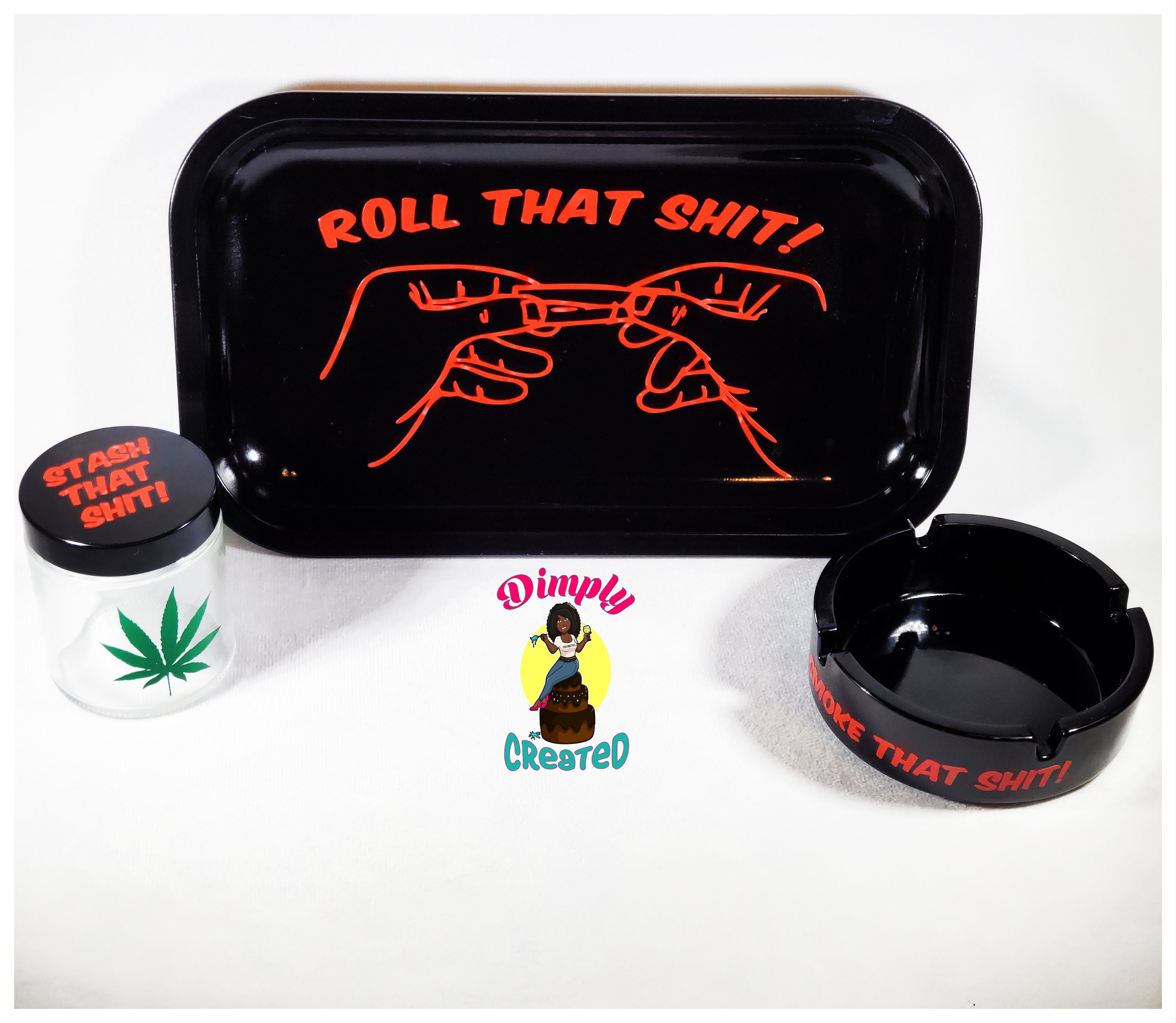 Ashtrays Roll Up Nostalgic Rolling Tray Set Art & Collectibles